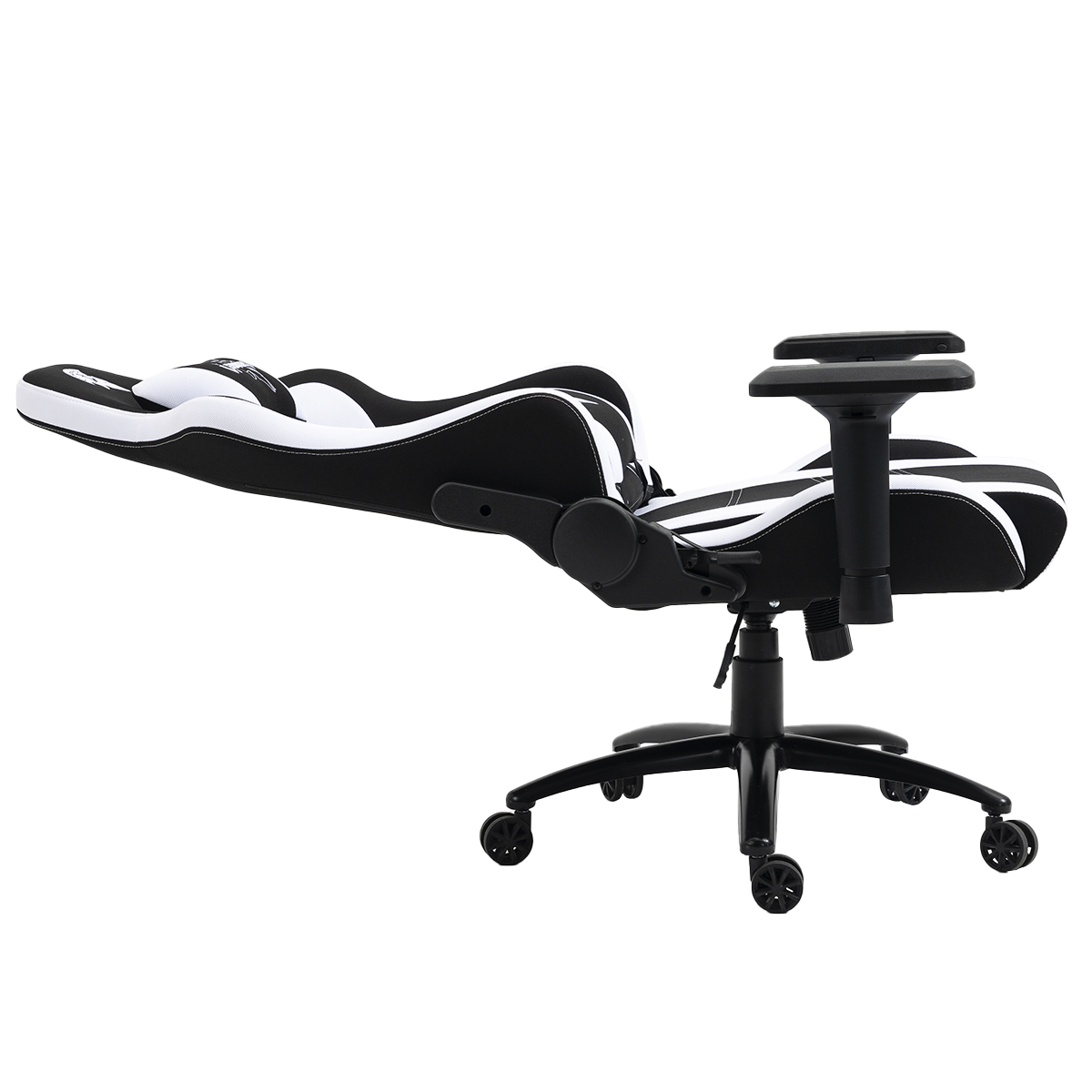 Cadeira Gamer Leonidas Spartan, Reclinável, Tecido, 4D, Preta e Branca