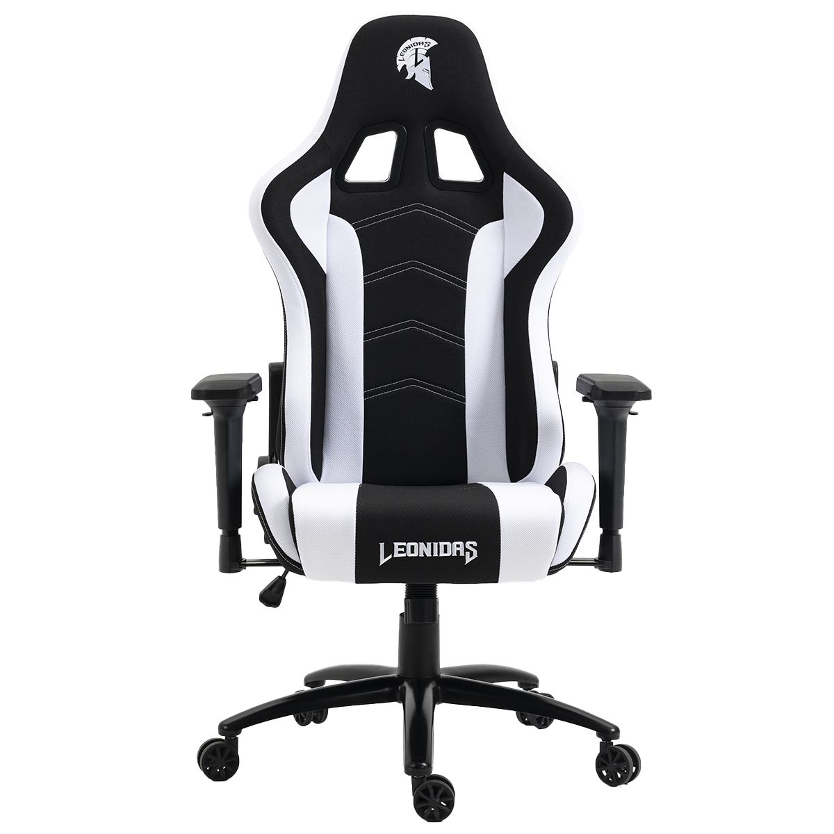Cadeira Gamer Leonidas Spartan, Reclinável, Tecido, 4D, Preta e Branca
