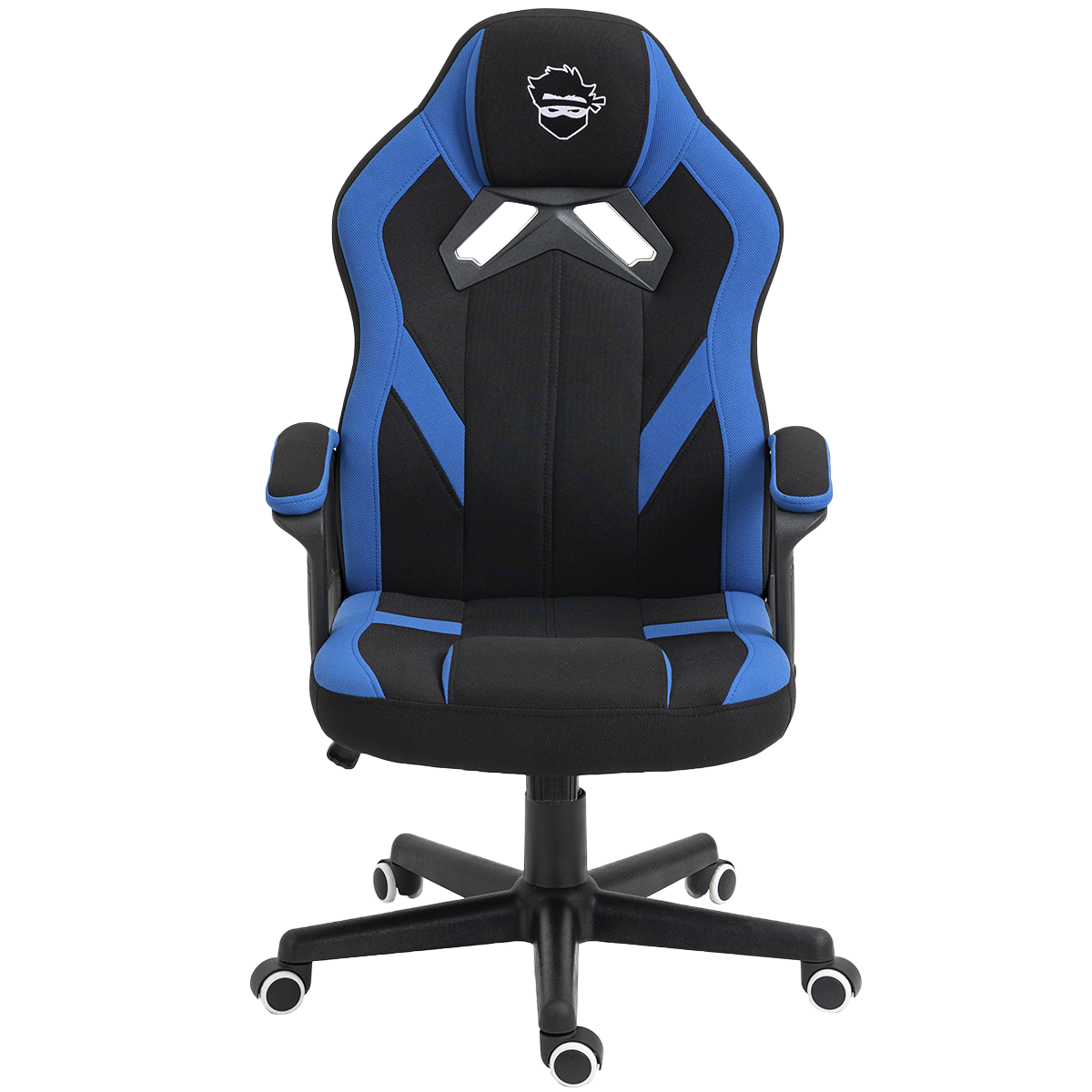 Cadeira Gamer Ninja Genin, Tecido, Preta e Azul