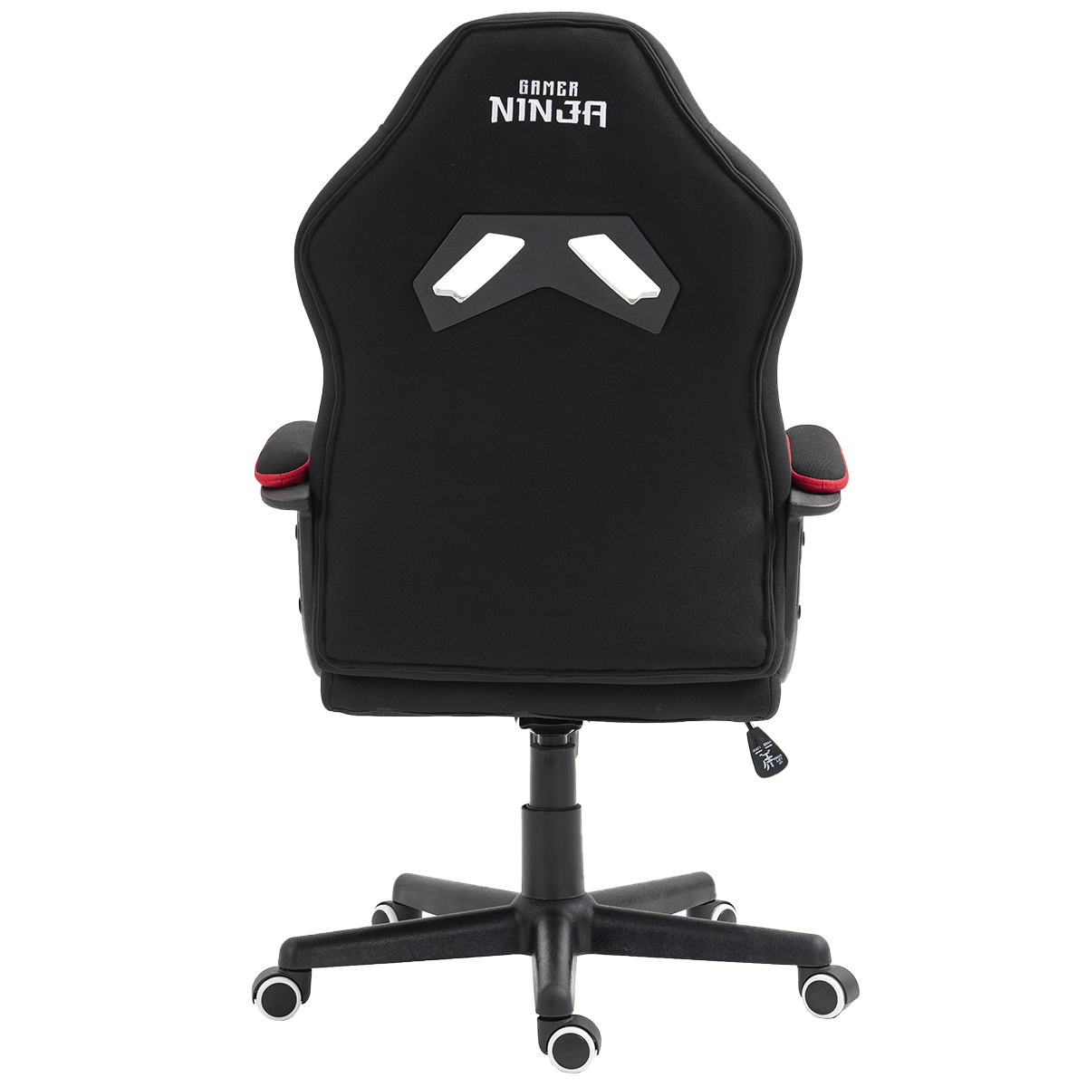 Cadeira Gamer Ninja Genin, Tecido, Preta e Vermelha