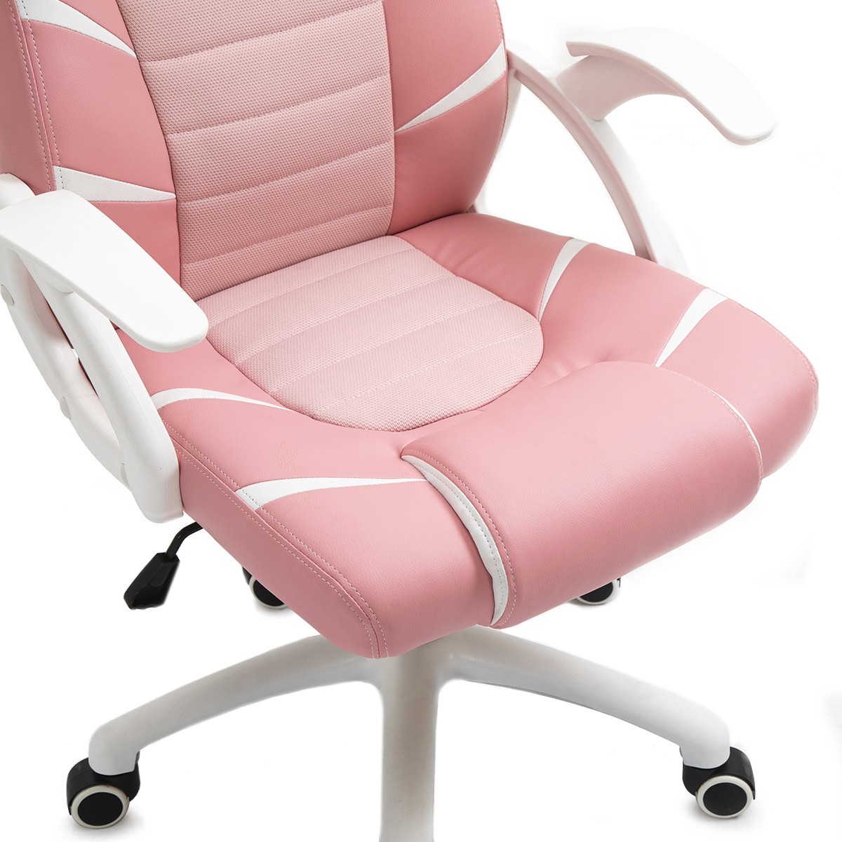 Cadeira Gamer Ninja Hiryu, Rosa e Branco