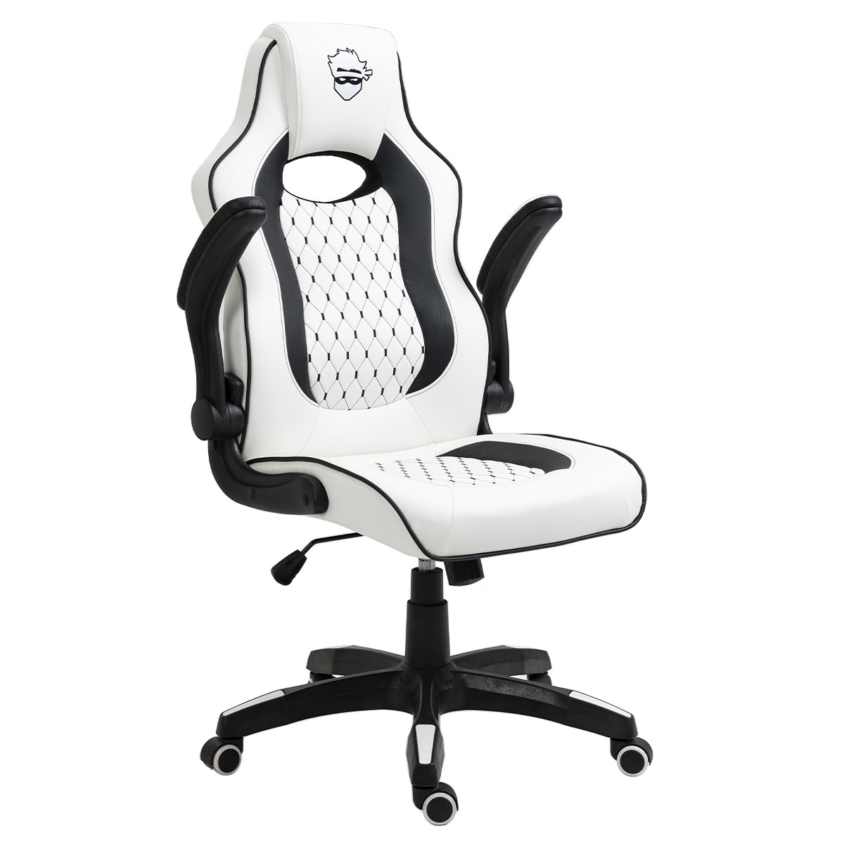 Cadeira Gamer Ninja Light, Branco e Preto