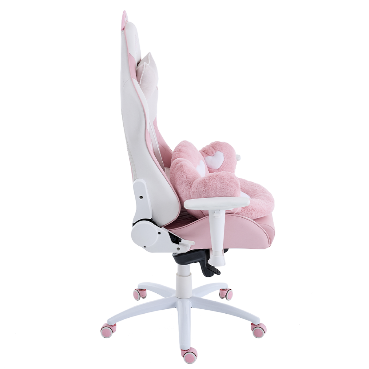 Cadeira Gamer Ninja MewMew Pro Edition, Reclinável, 2D, Rosa e Branco, GN-CH-MPR2DPWL