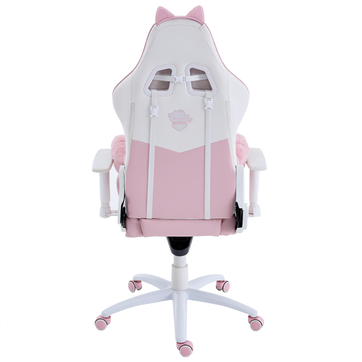 Cadeira Gamer Ninja MewMew Pro Edition, Reclinável, 2D, Rosa e Branco, GN-CH-MPR2DPWL