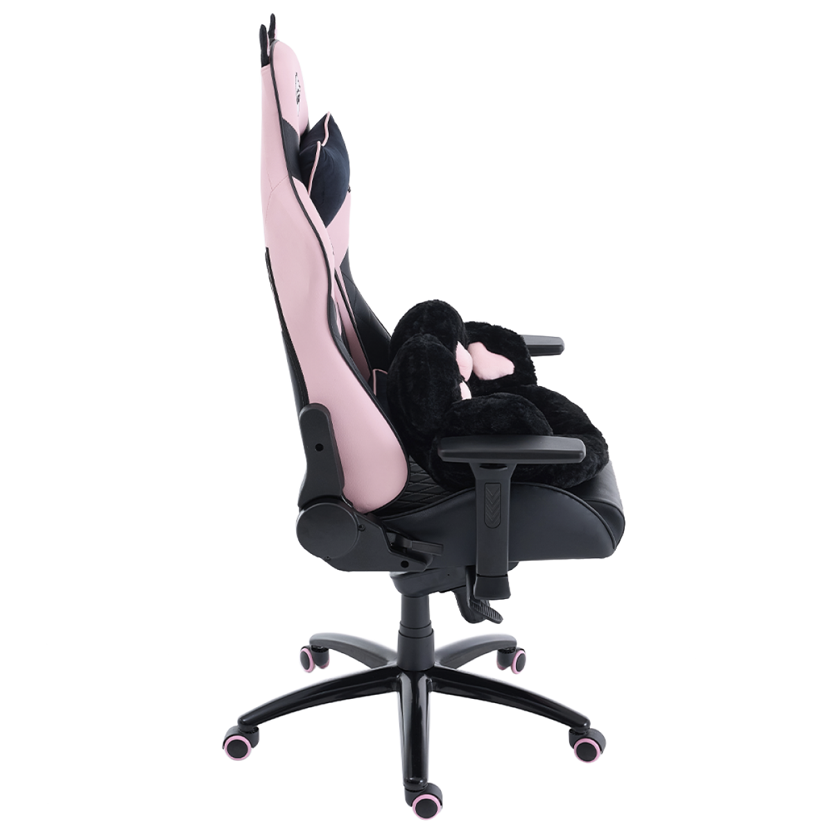 Cadeira Gamer Ninja MewMew Pro Edition, Reclinável, 3D, Black e Pink, GN-CH-MPR3DBPL