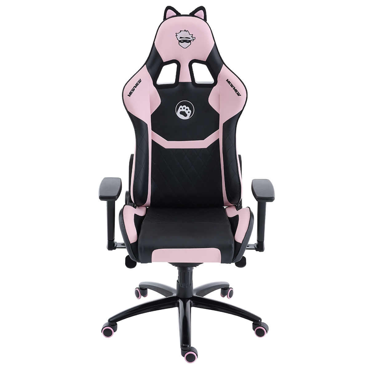 Cadeira Gamer Ninja MewMew Pro Edition, Reclinável, 3D, Black e Pink, GN-CH-MPR3DBPL