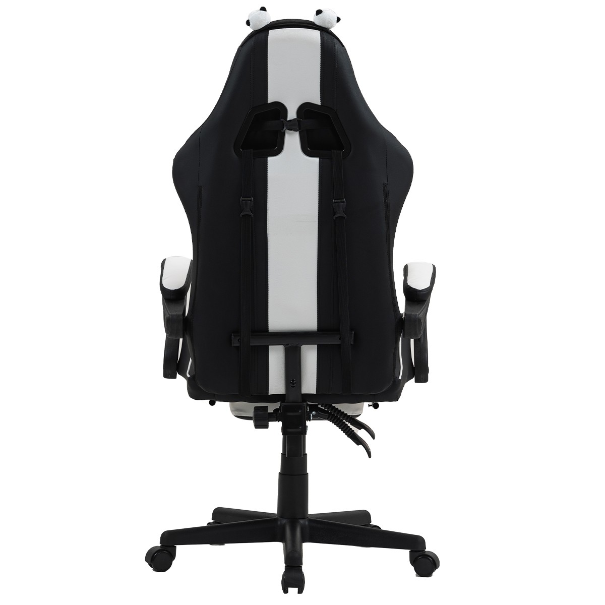 Cadeira Gamer Ninja Ming, Massageadora, Reclinável, Preto e Branco, GN-CH-MG0DBWL