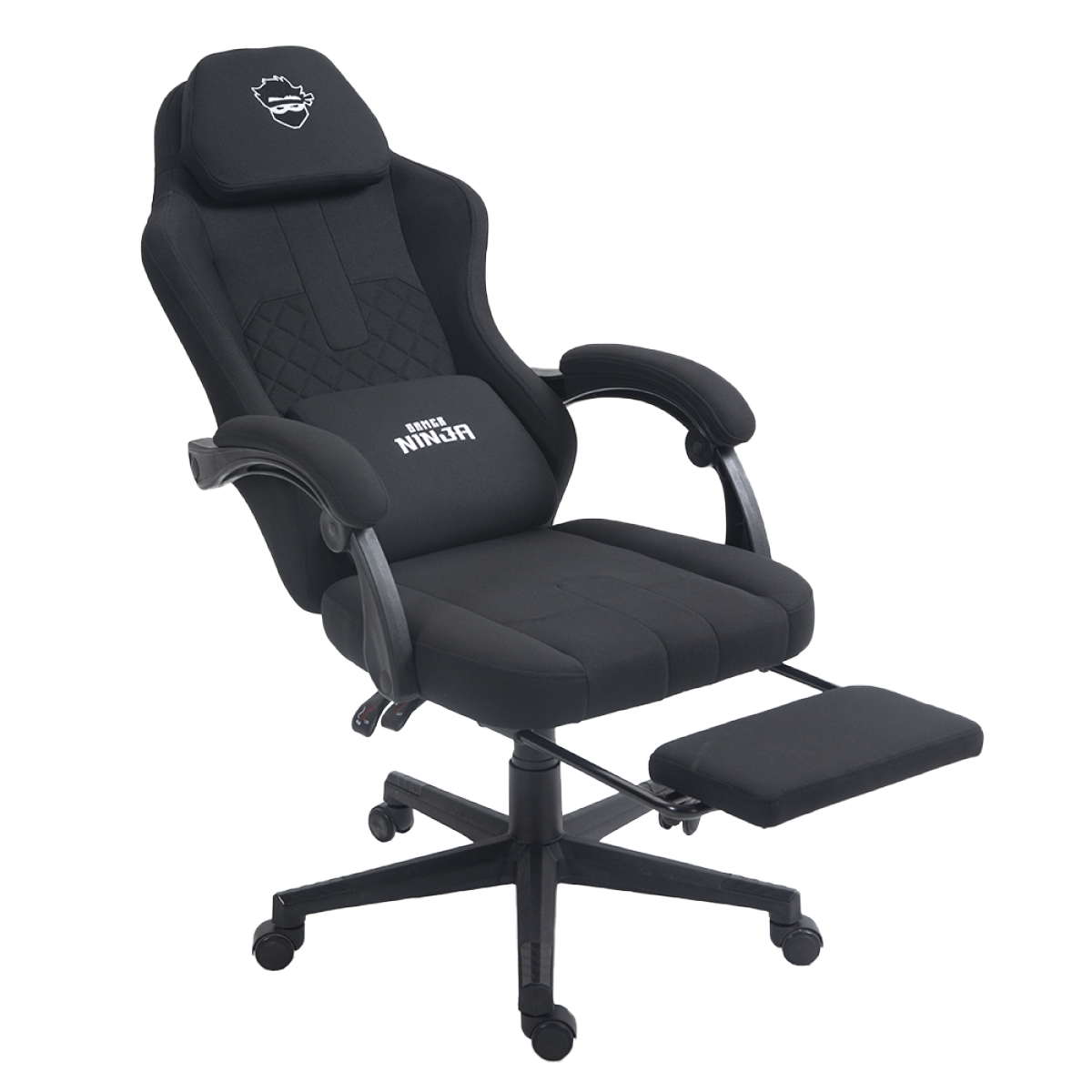 Cadeira Gamer Ninja Mizu, Reclinável, com massageador de lombar, Preta