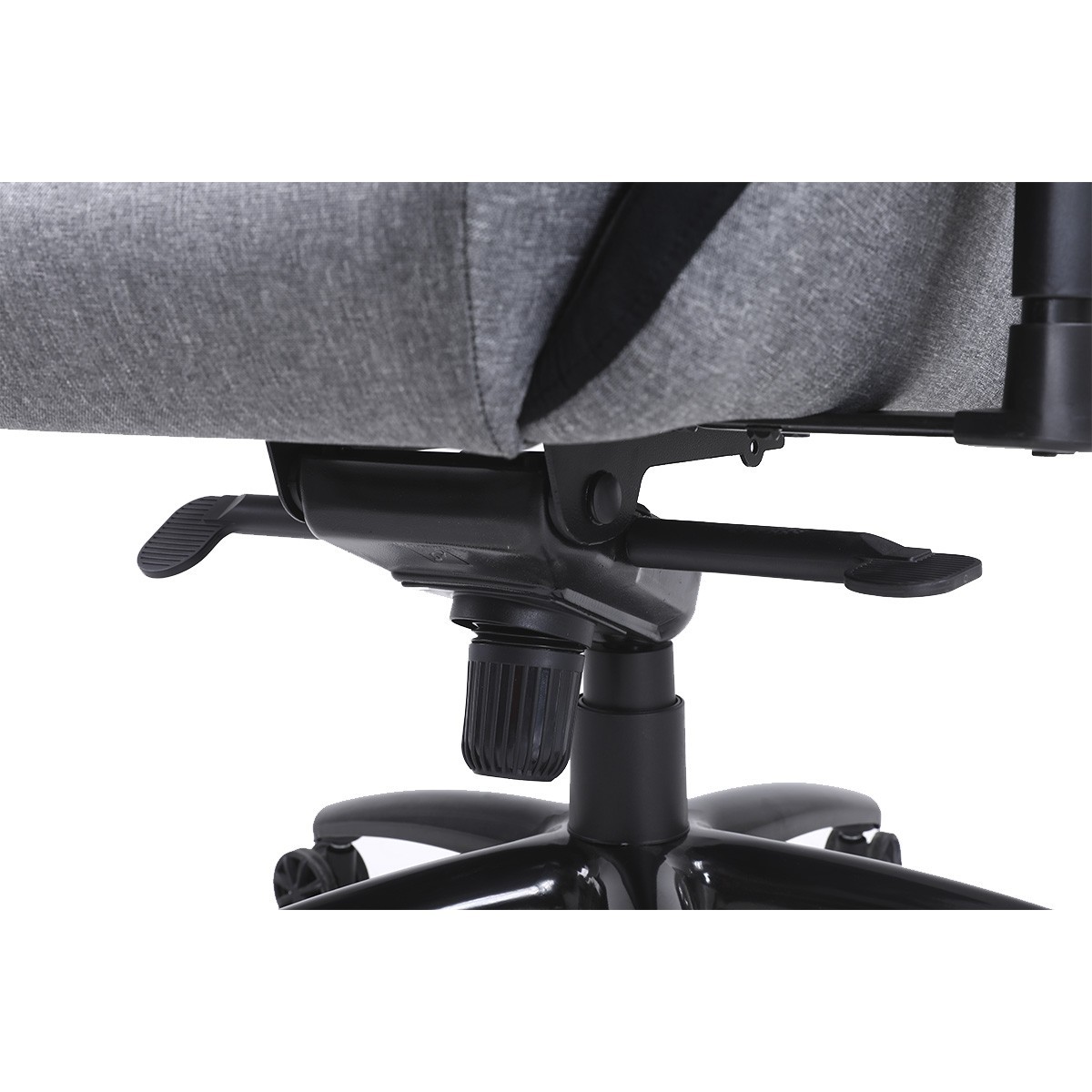 Cadeira Gamer Ninja Smoke, Reclinável, Tecido, 4D, Cinza E Preto