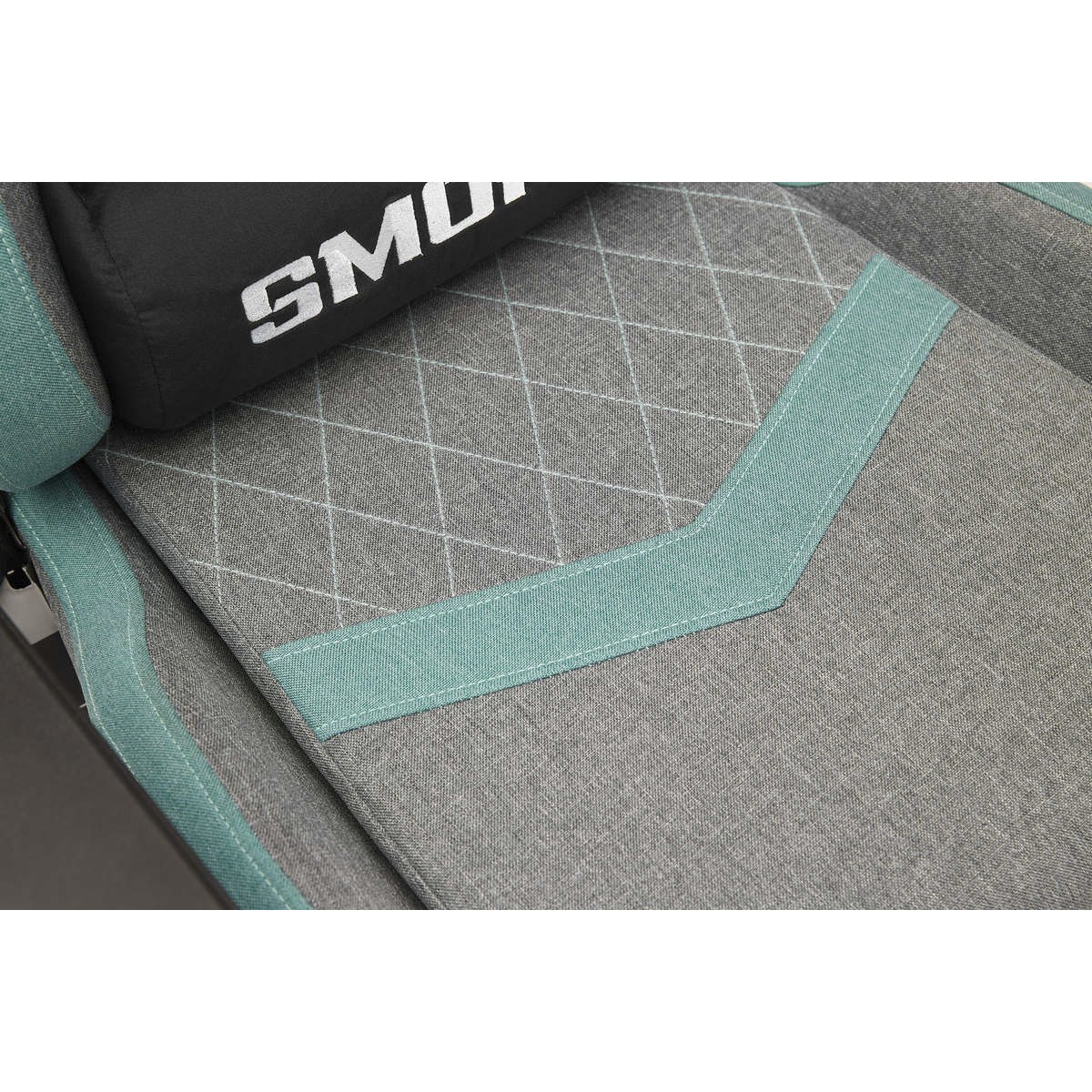 Cadeira Gamer Ninja Smoke, Reclinável, Tecido, 4D, Cinza E Verde