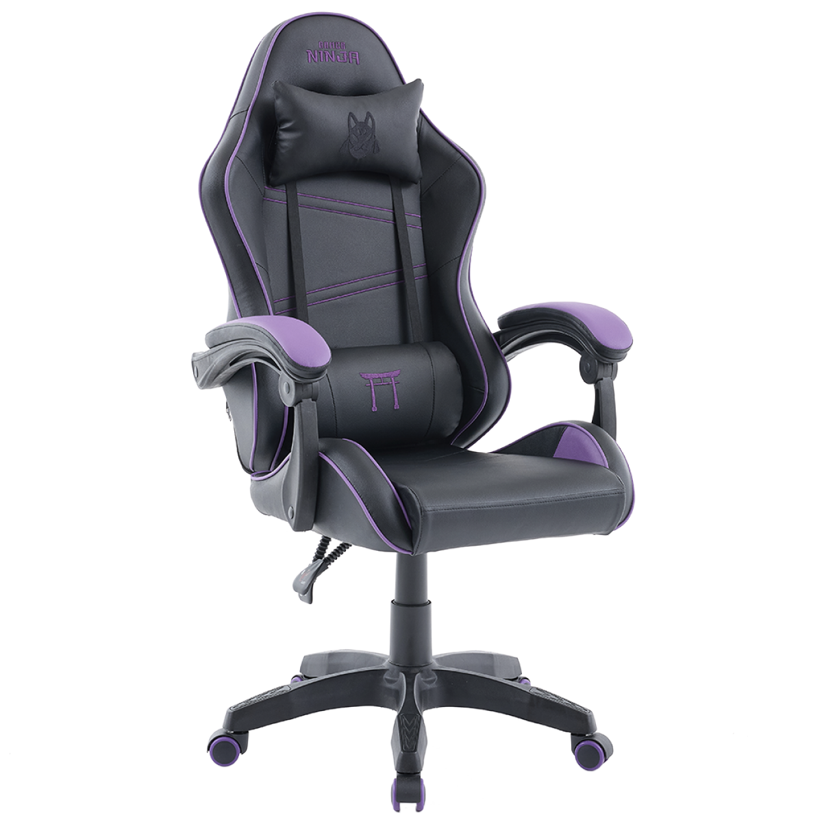 Cadeira Gamer Ninja Yako, Reclinável, Preta e Roxa, GN-CH-YKR0DBPL
