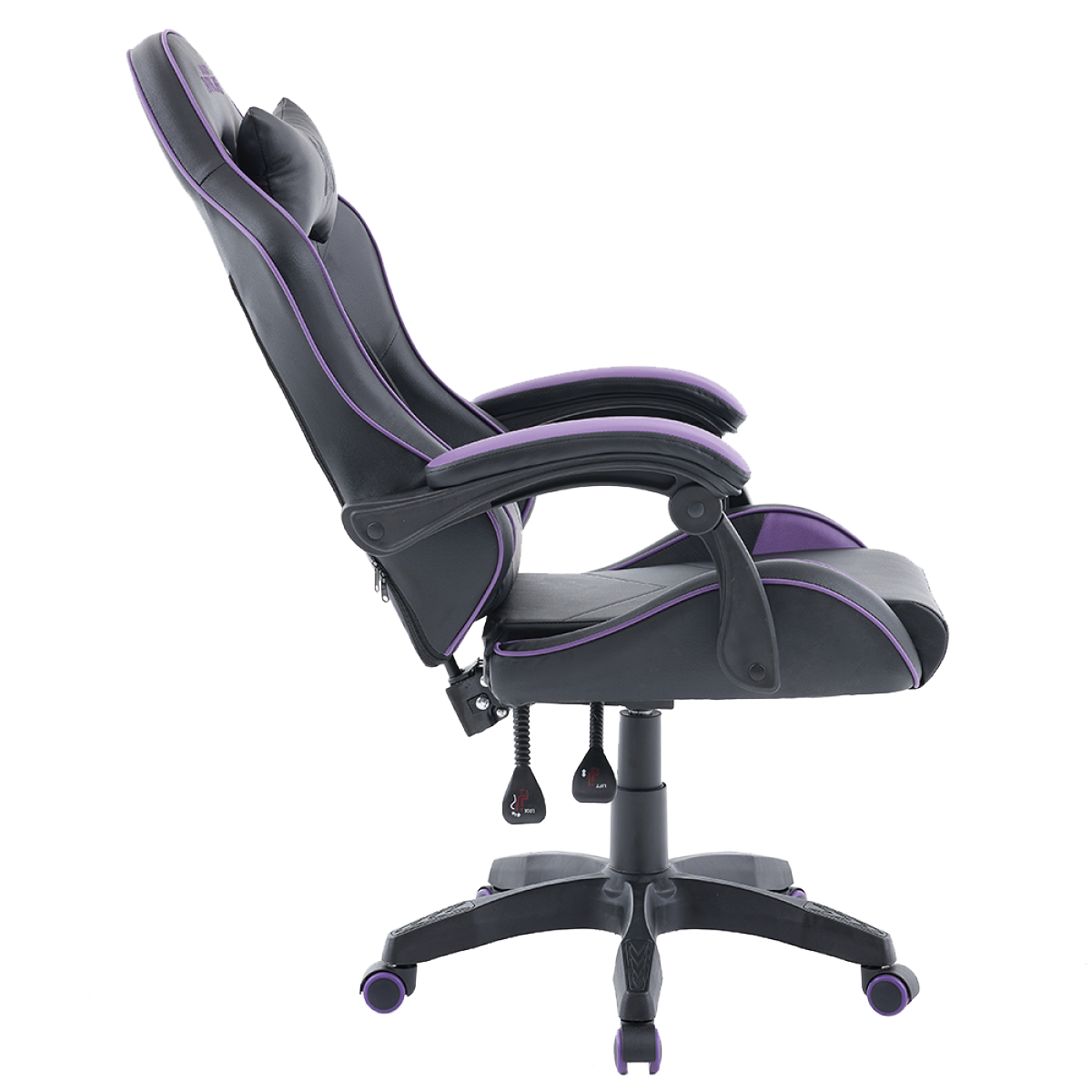 Cadeira Gamer Ninja Yako, Reclinável, Preta e Roxa, GN-CH-YKR0DBPL