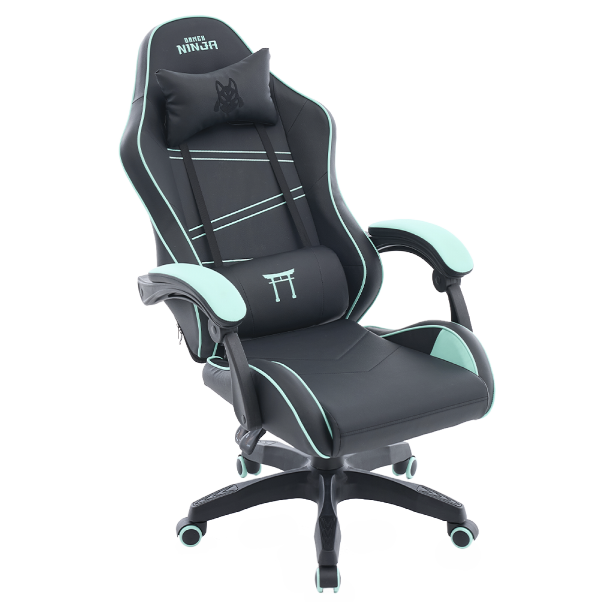Cadeira Gamer Ninja Yako, Reclinável, Preta e Verde, GN-CH-YKR0DBGL