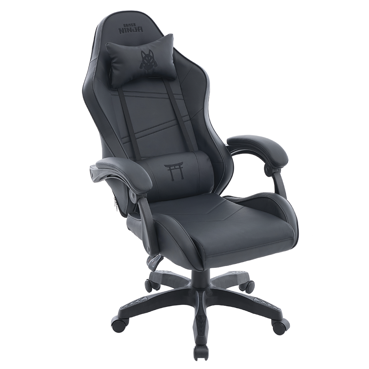 Cadeira Gamer Ninja Yako, Reclinável, Preta, GN-CH-YKR0DBL