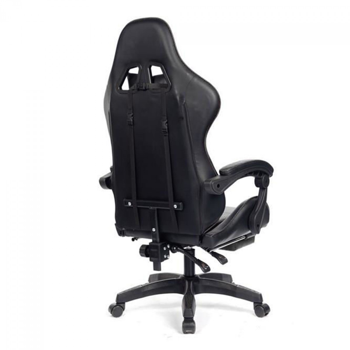 Cadeira Gamer PCTop Racer, Reclinável, Preta, Suporta Até 120KG