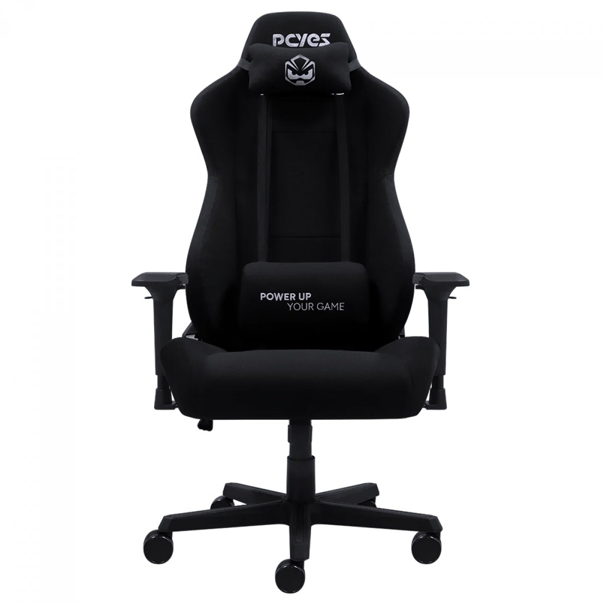 Cadeira Gamer PCYes Mad Racer V8 Turbo, Ajustável, Reclinável, 4D, Tecido, Preto, V8TBMADPT