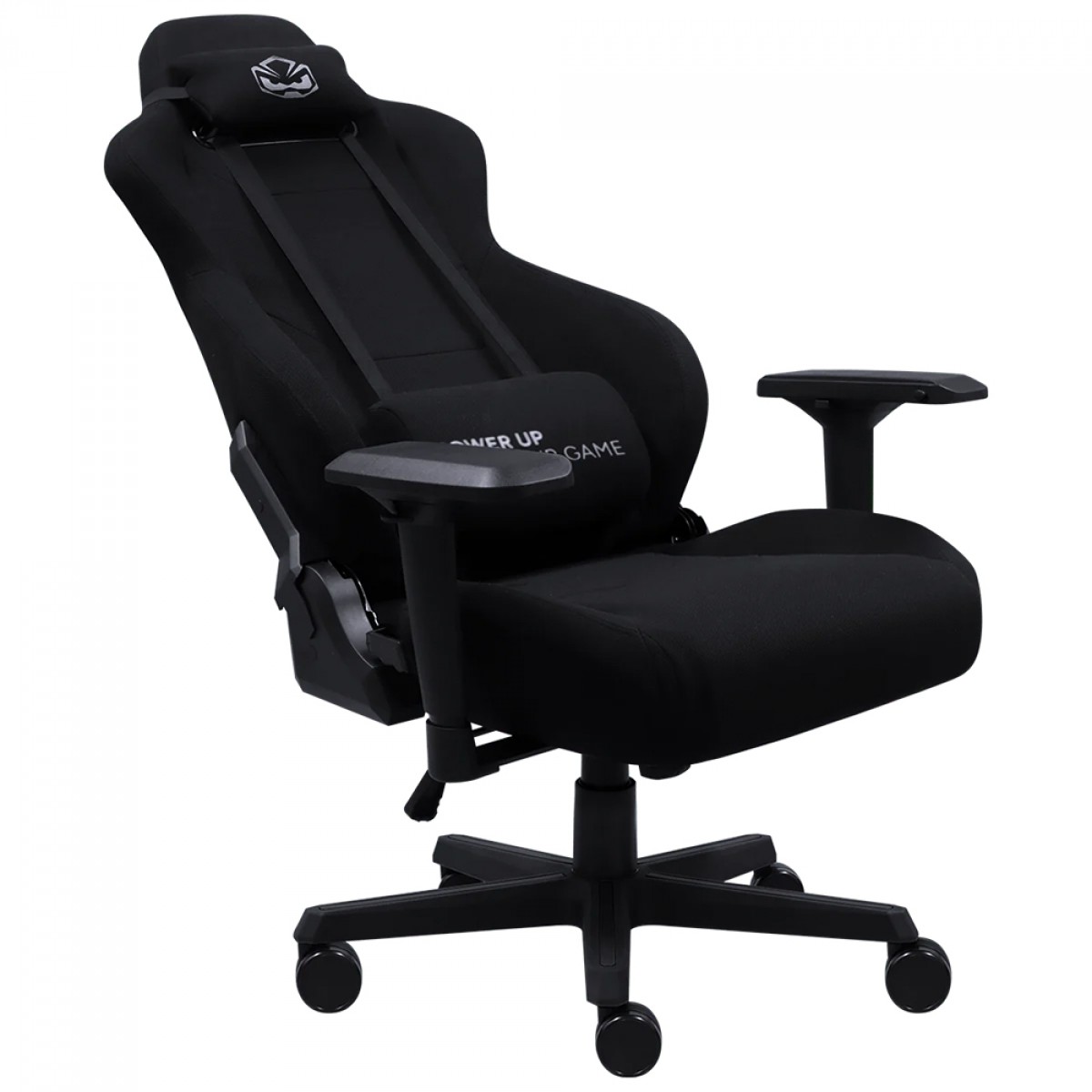 Cadeira Gamer PCYes Mad Racer V8 Turbo, Ajustável, Reclinável, 4D, Tecido, Preto, V8TBMADPT