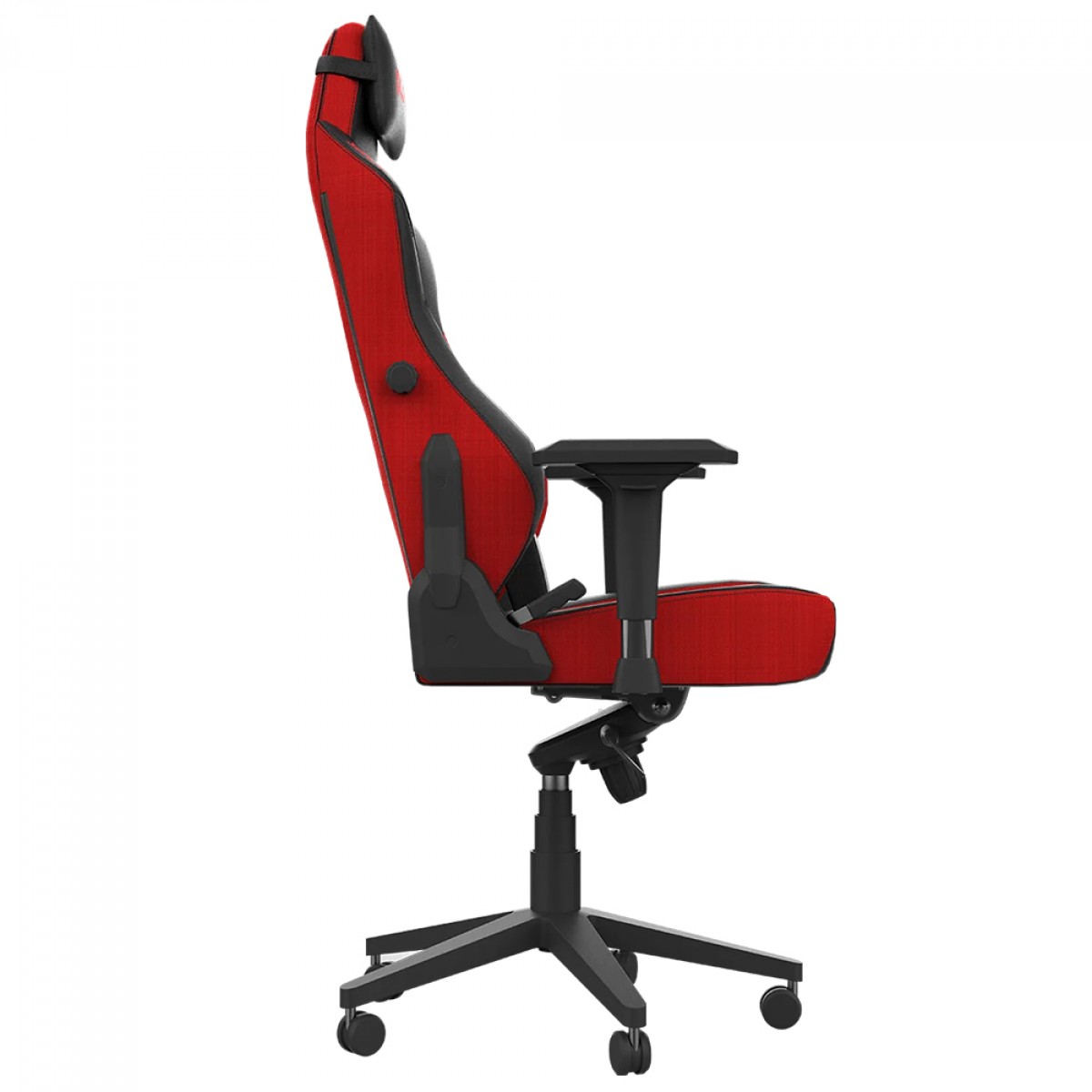 Cadeira Gamer PCYes Prime Red Magma, Ajustável, Reclinável, 4D, Tecido, Preto e Vermelho, PCGP-RD