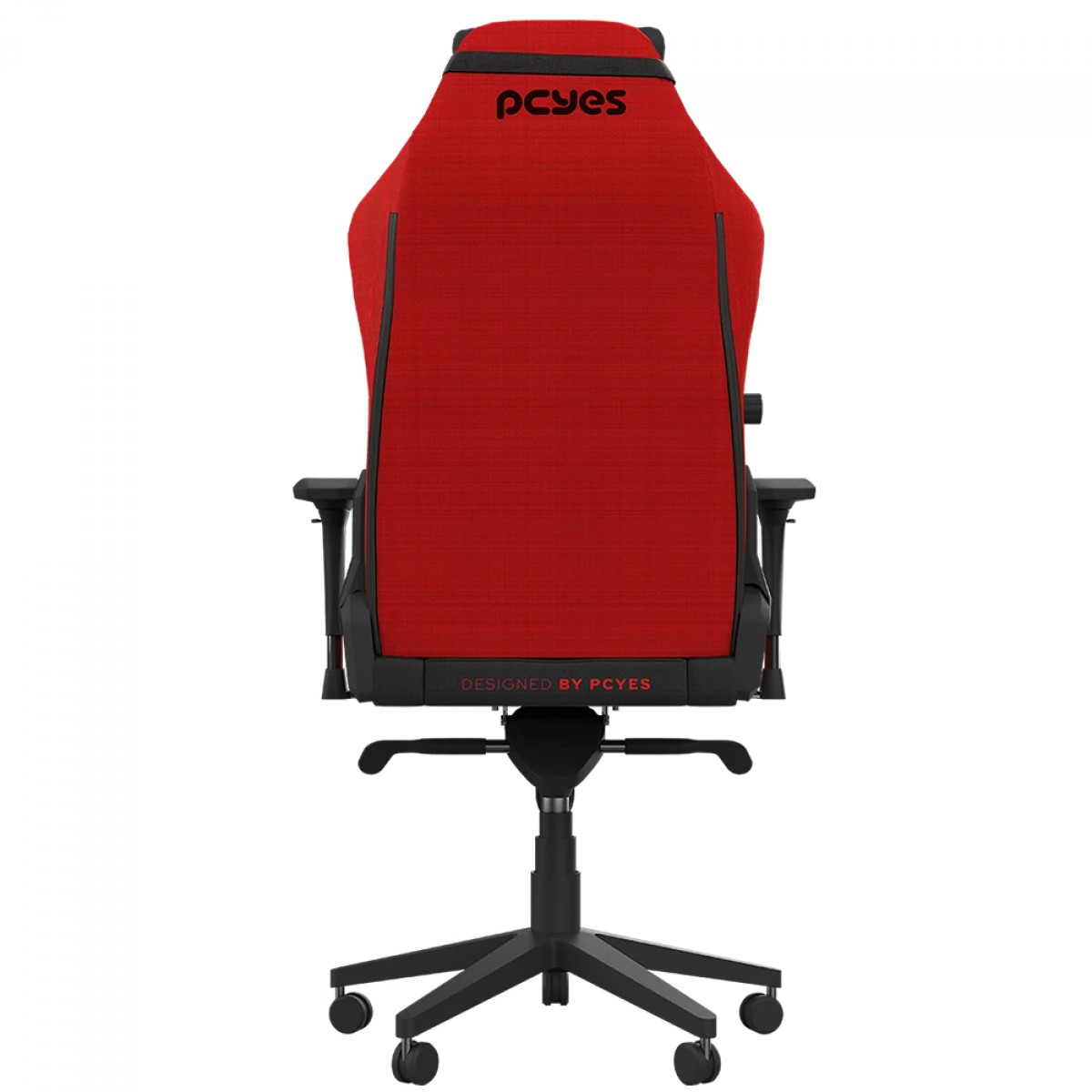 Cadeira Gamer PCYes Prime Red Magma, Ajustável, Reclinável, 4D, Tecido, Preto e Vermelho, PCGP-RD
