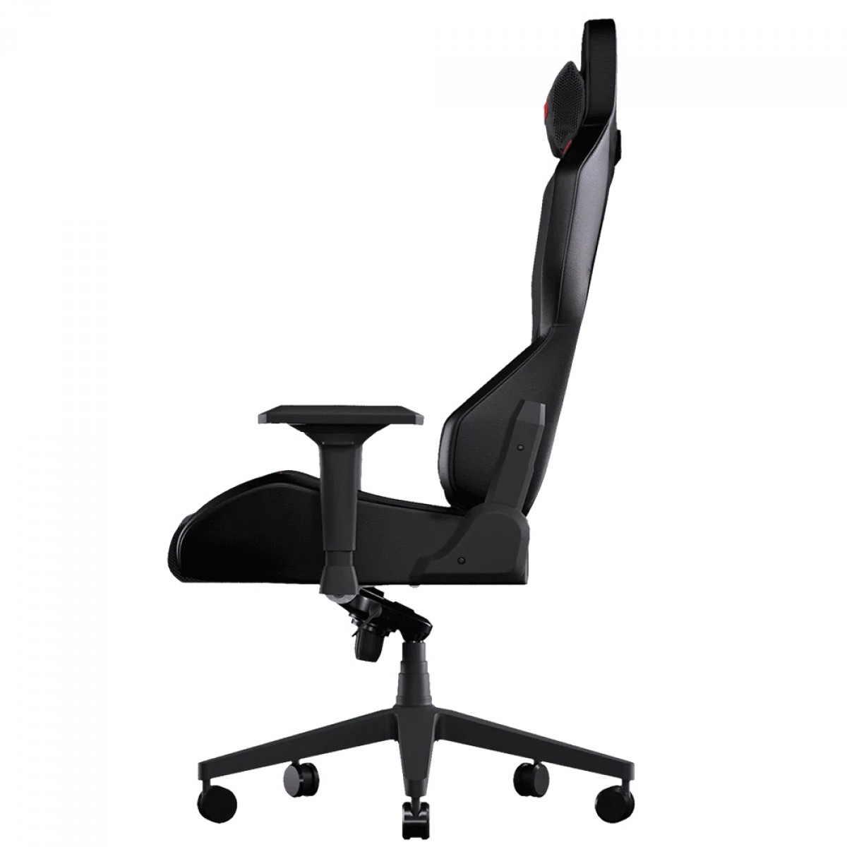 Cadeira Gamer PCYes Sentinel Black Vulcan, Ajustável, Reclinável, 4D, Tecido e PU, Preto, PCSTL-PT