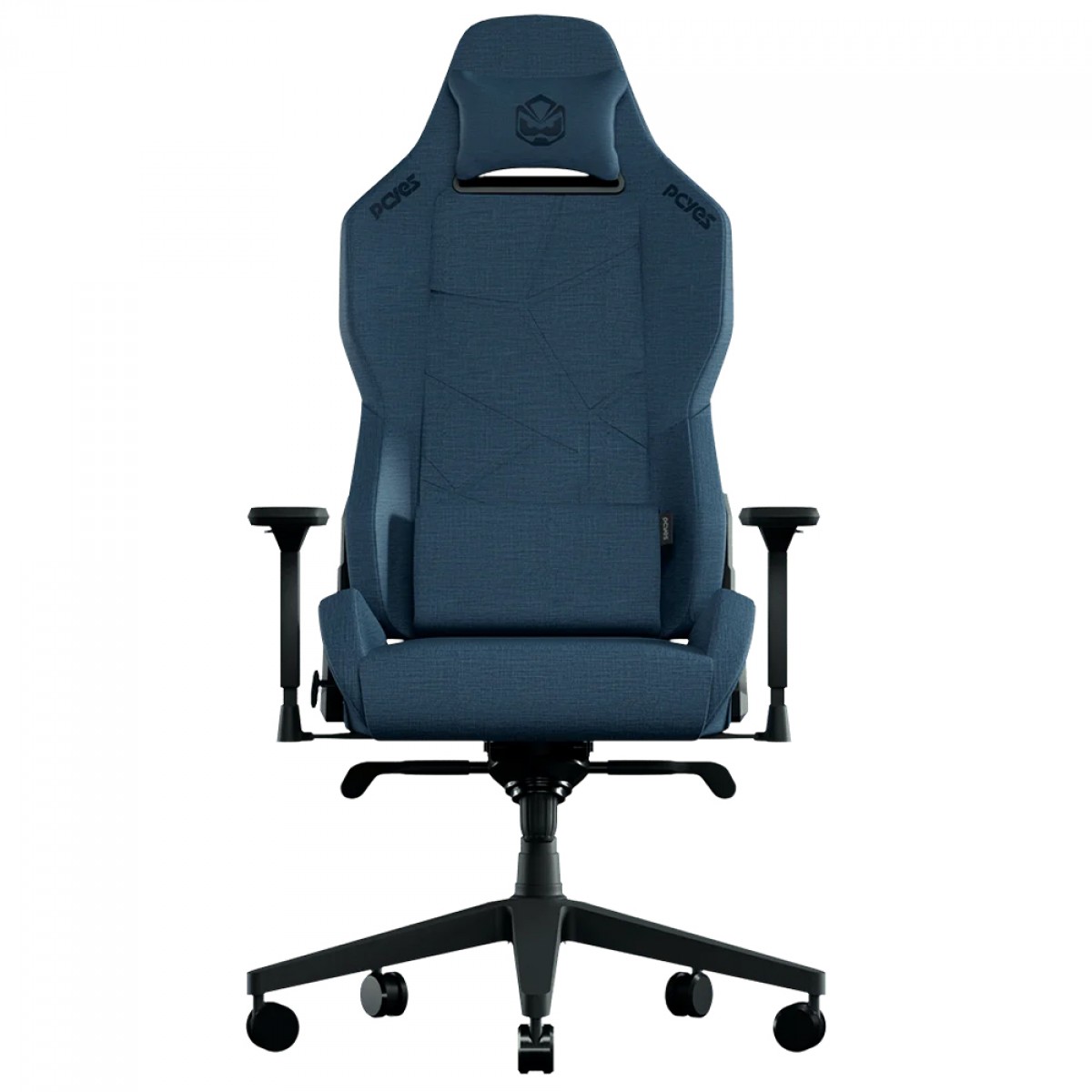 Cadeira Gamer PCYes Sentinel Indigo, Ajustável, Reclinável, 4D, Tecido, Azul e Preto, PCSTL-AD