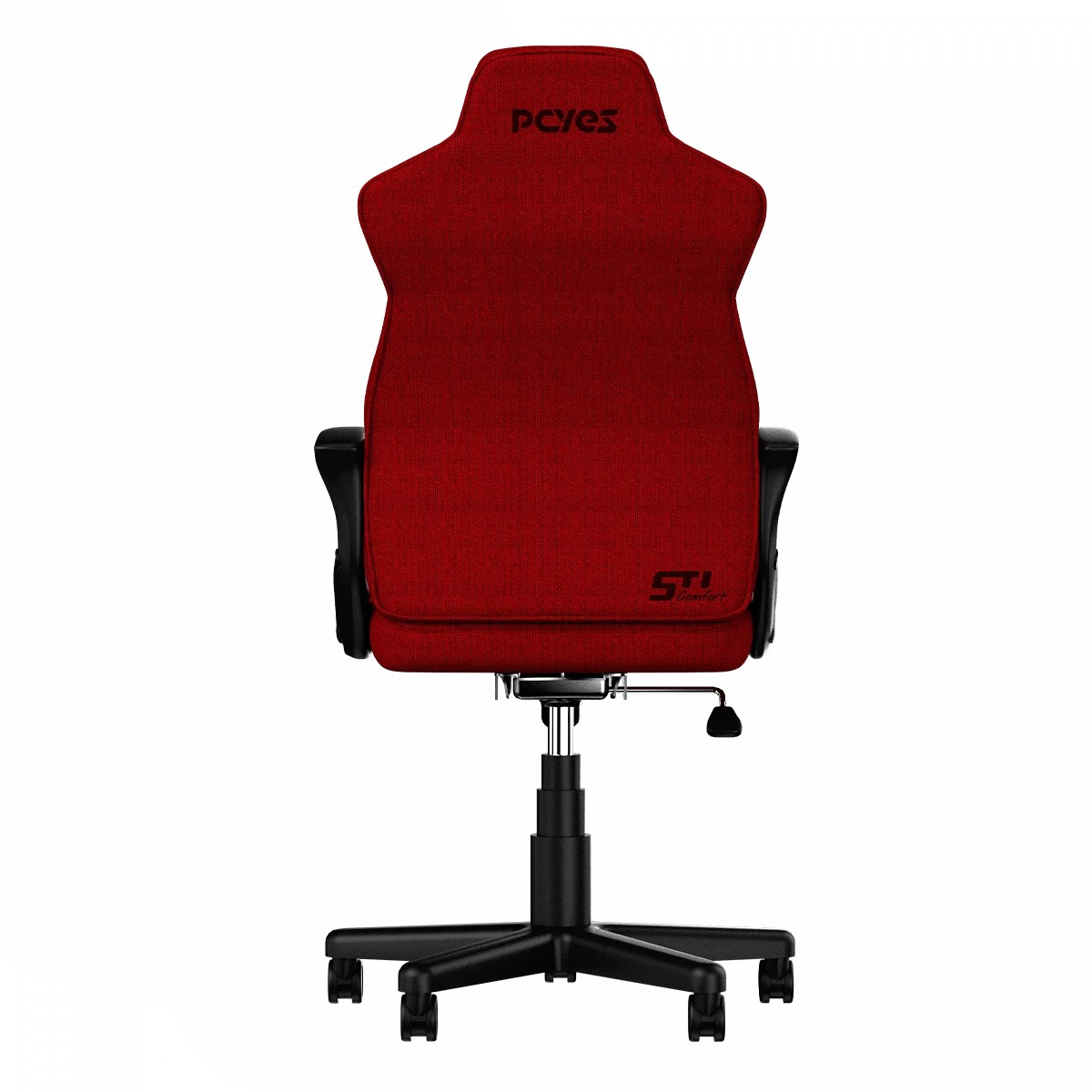 Cadeira Gamer PCYES STI Comfort, First Blood, Tecido, Vermelho, PCSTI-FB