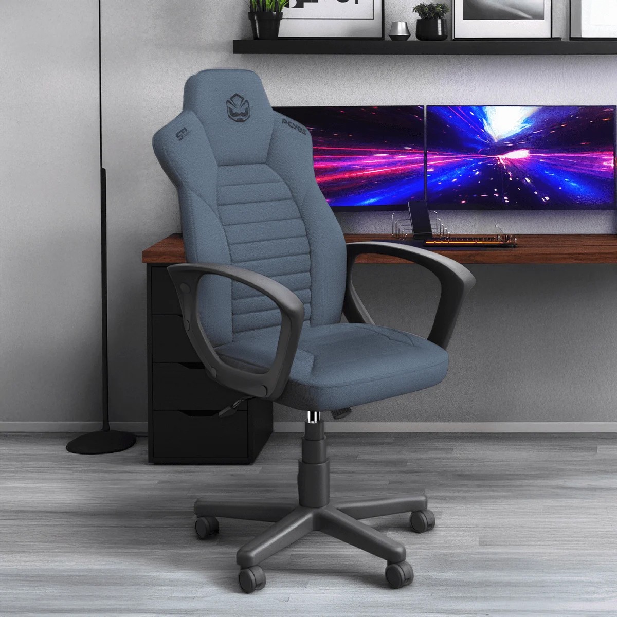 Cadeira Gamer PCYES STI Comfort, Tecido, Indigo Blue, PCSTI-ID