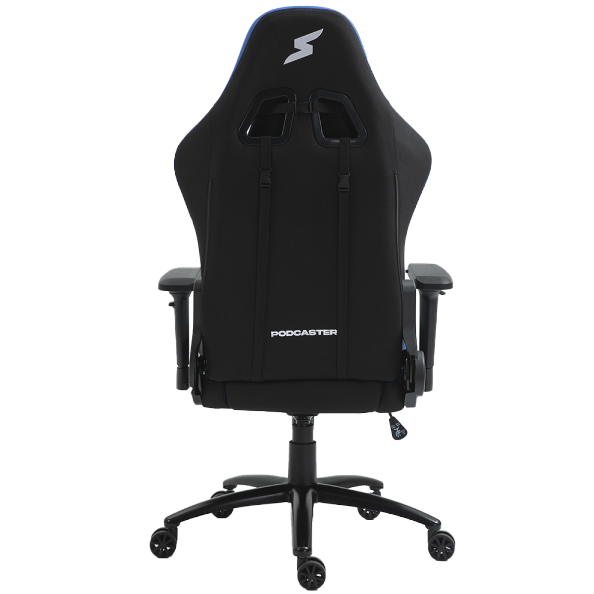 Cadeira Gamer Podcaster, Reclinável, 4D, Preta e Azul