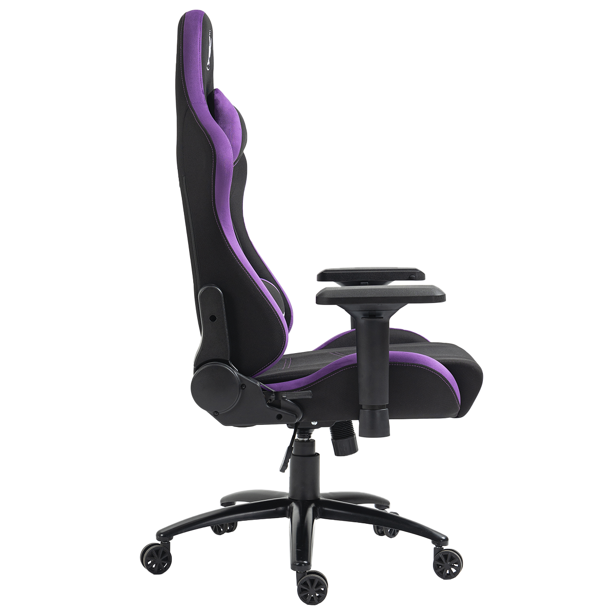 Cadeira Gamer Podcaster, Reclinável, 4D, Preta e Roxa