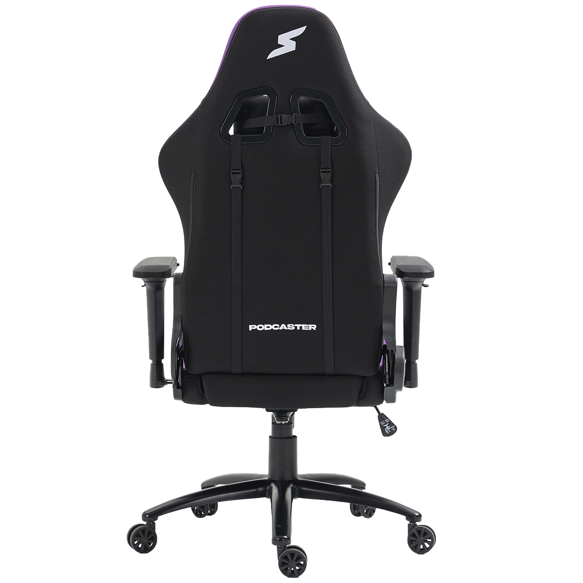 Cadeira Gamer Podcaster, Reclinável, 4D, Preta e Roxa