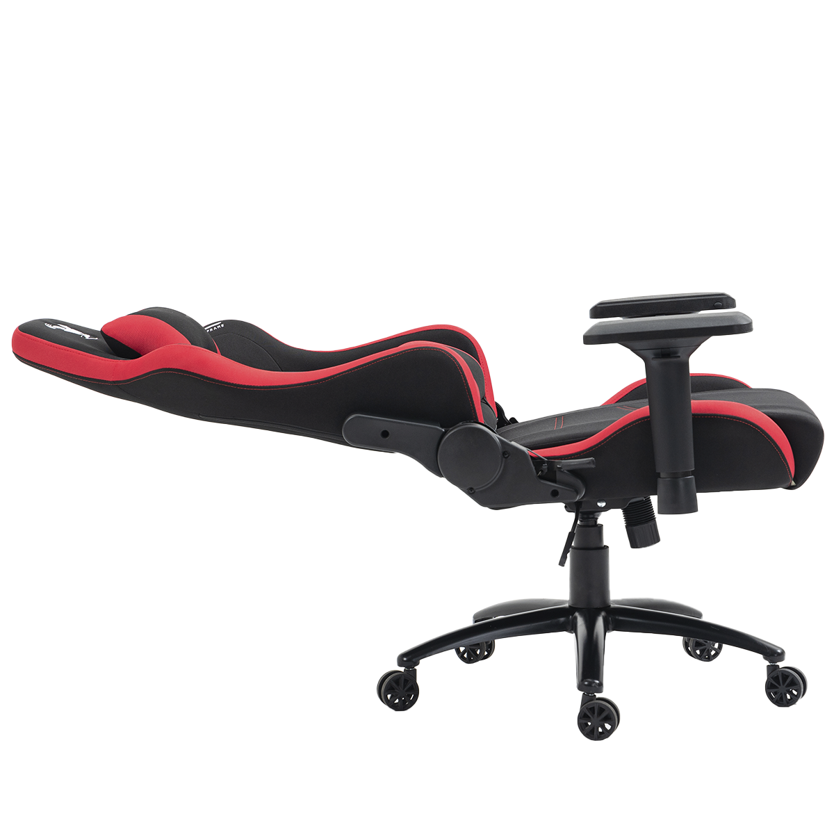 Cadeira Gamer Podcaster, Reclinável, 4D, Preta e Vermelha
