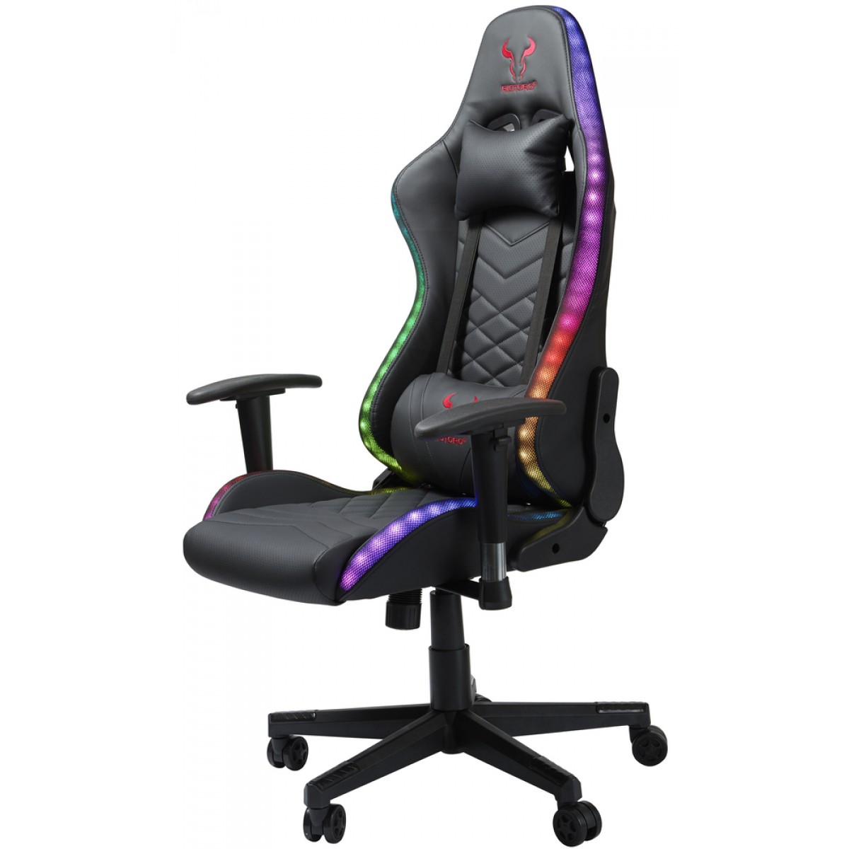 Cadeira Gamer Riotoro, Spitfire X1S, RGB, Reclinável, Black, GC-30X1S