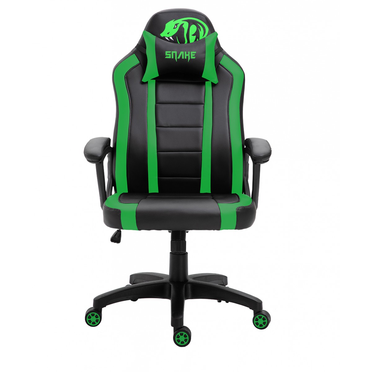 Cadeira Gamer Snake Viper II, Black/Green, SNG-CH-VI002 - Open Box