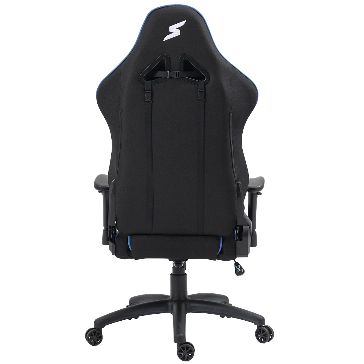 Cadeira Gamer SuperFrame Dragster, Reclinável, Tecido, Preto, Azul e Branco