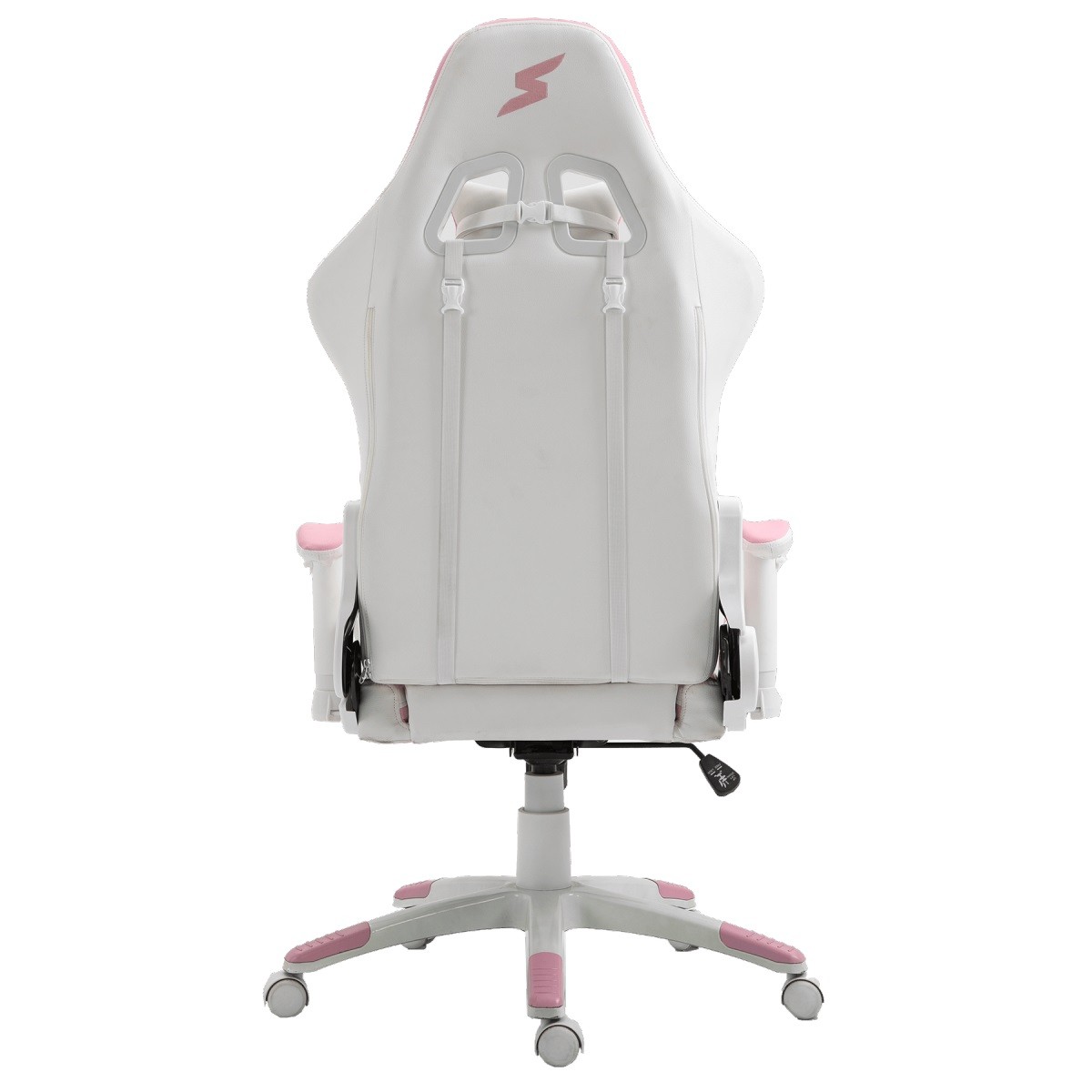 Cadeira Gamer SuperFrame Goddess, Reclinável, Suporta até 180KG, Branco e Rosa