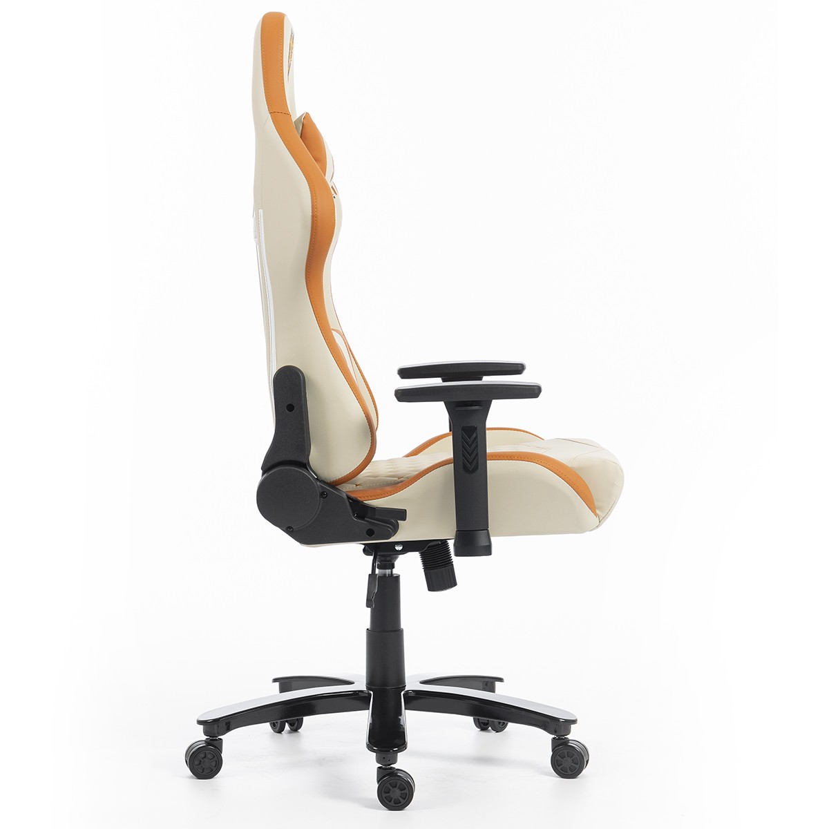 Cadeira Gamer SuperFrame Griffin, Reclinável, 3D, Creme e Laranja, SF-CH-GFR3DWOL