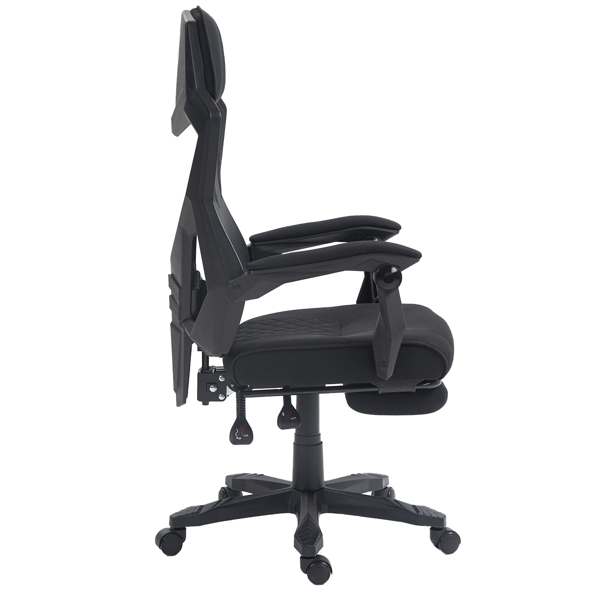 Cadeira Gamer SuperFrame Hybrid, Mesh, Altura Ajustável, Preta