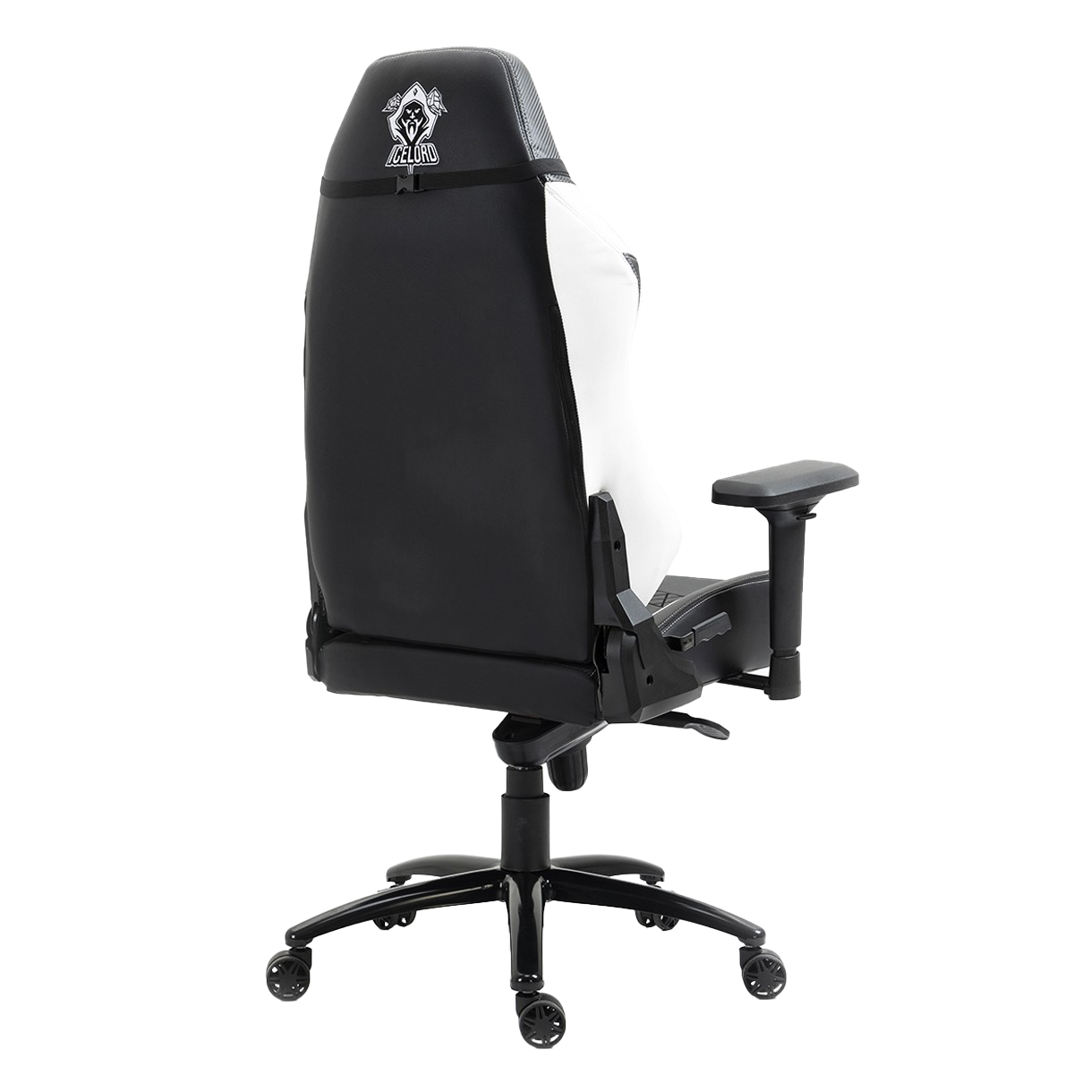 Cadeira Gamer SuperFrame Icelord, Reclinável, 4D, Preto e Branco, SFCD-CLBK/WH