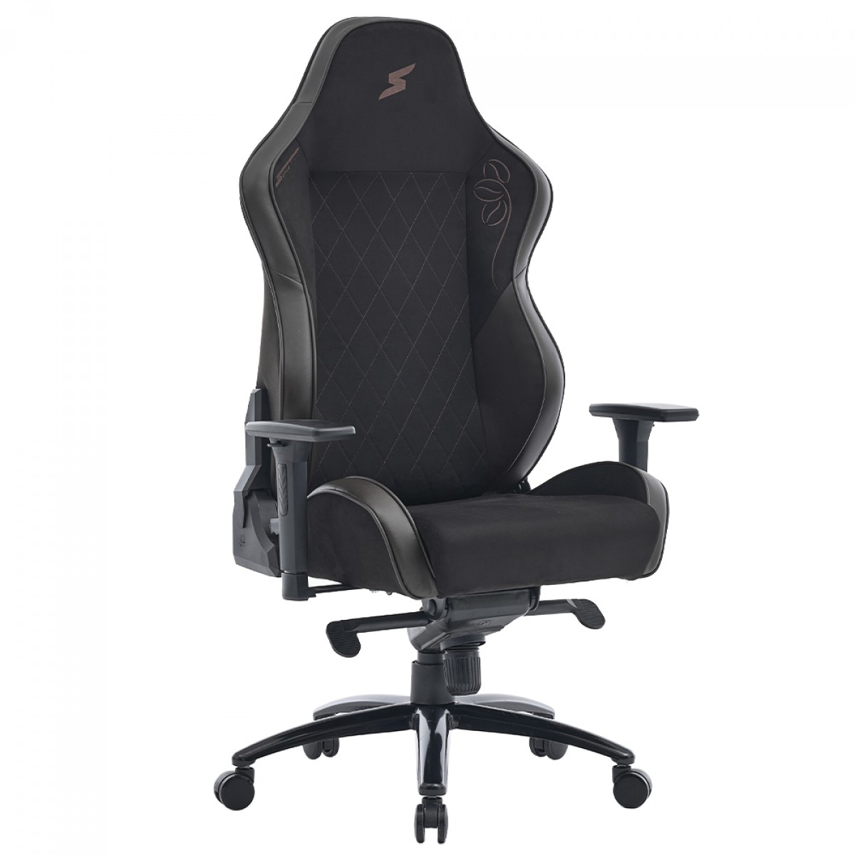Cadeira Gamer SuperFrame Irish, Reclinável, 3D, Preta e Marrom, SF-CH-IRR3DBBF