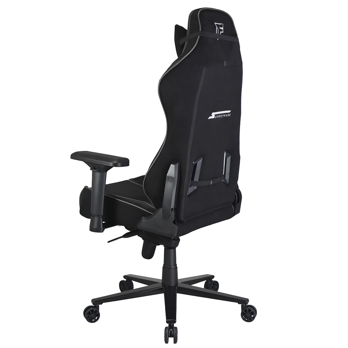 Cadeira Gamer SuperFrame Kingston Fury, Reclinável, 4D, Preto e Cinza, SF-CH-KFR4DBGH