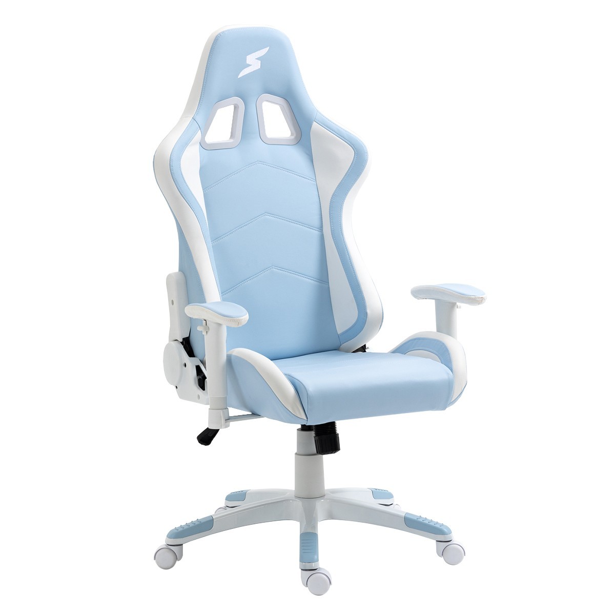 Cadeira Gamer SuperFrame Mage, Reclinável, Azul e Branco