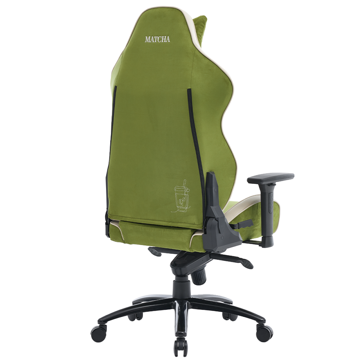 Cadeira Gamer SuperFrame Matcha, Reclinável, 3D, Verde e Bege, SF-CH-MTR3DGBF