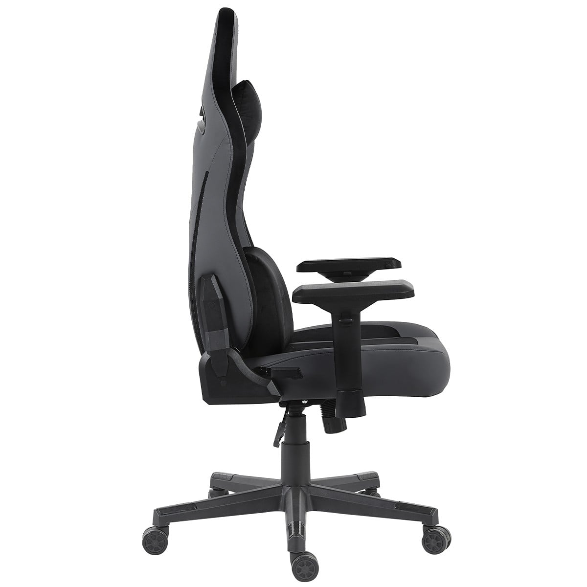 Cadeira Gamer SuperFrame MTG, Reclinável, 4D, Couro, Cinza e Preta, SF-CH-MTG4DGBL