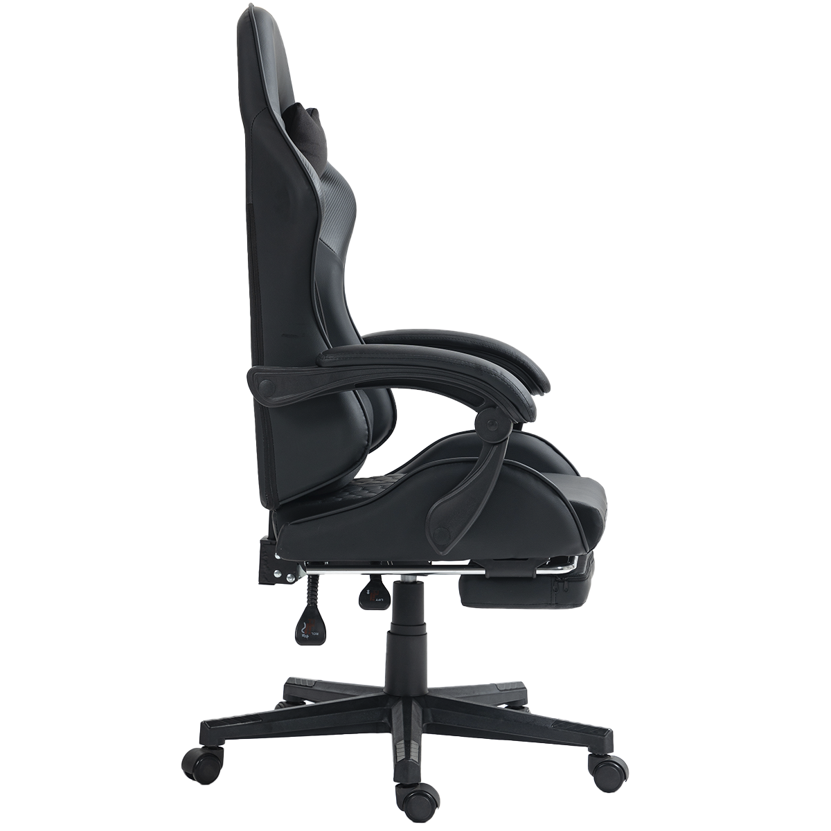 Cadeira Gamer SuperFrame Rocket, Reclinável, Preto, SF-CH-RCR0DBL