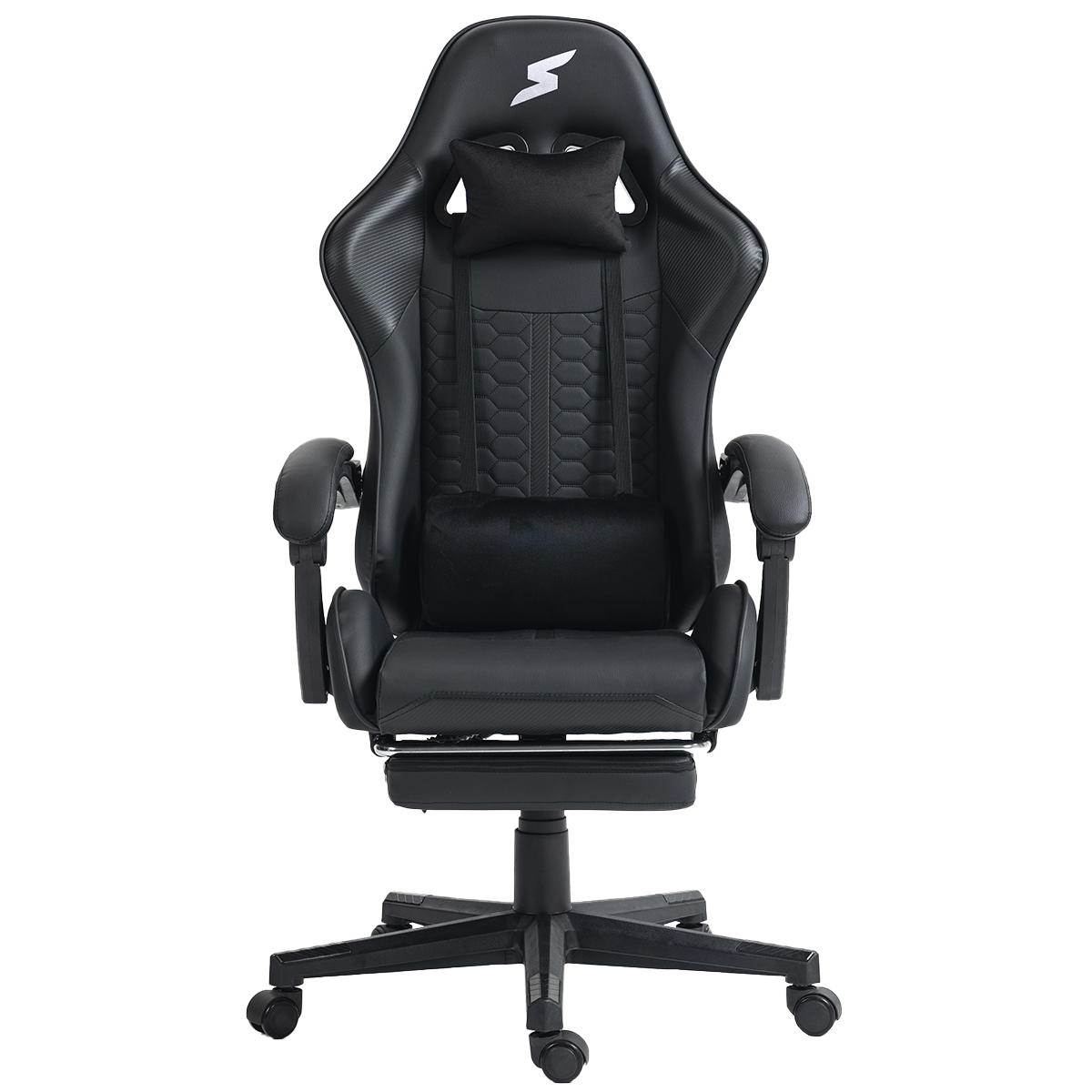 Cadeira Gamer SuperFrame Rocket, Reclinável, Preto, SF-CH-RCR0DBL