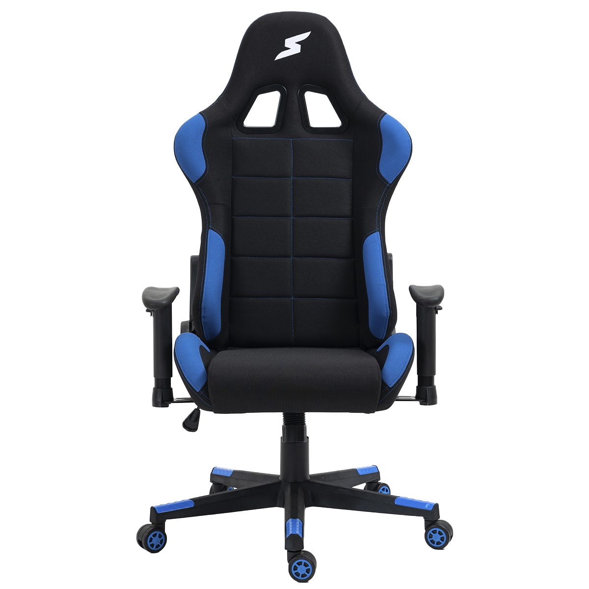 Cadeira Gamer SuperFrame Speed, Reclinável, Tecido, Preto e Azul