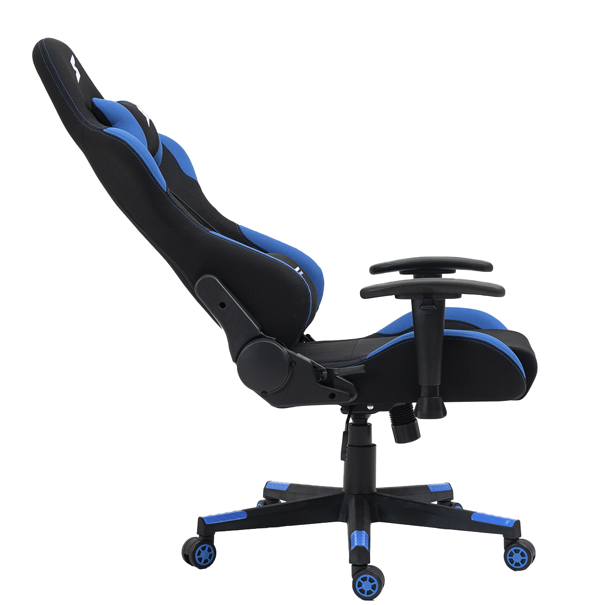 Cadeira Gamer Superframe Speed Reclin Vel Tecido Preto E Azul