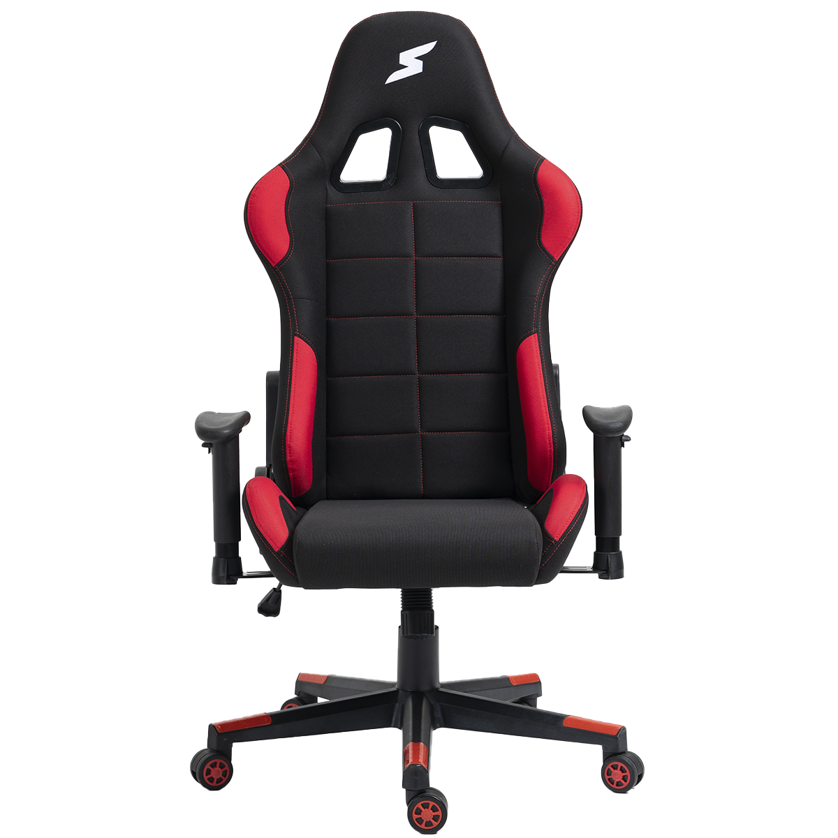 Cadeira Gamer SuperFrame Speed, Reclinável, Tecido, Preto e Vermelho