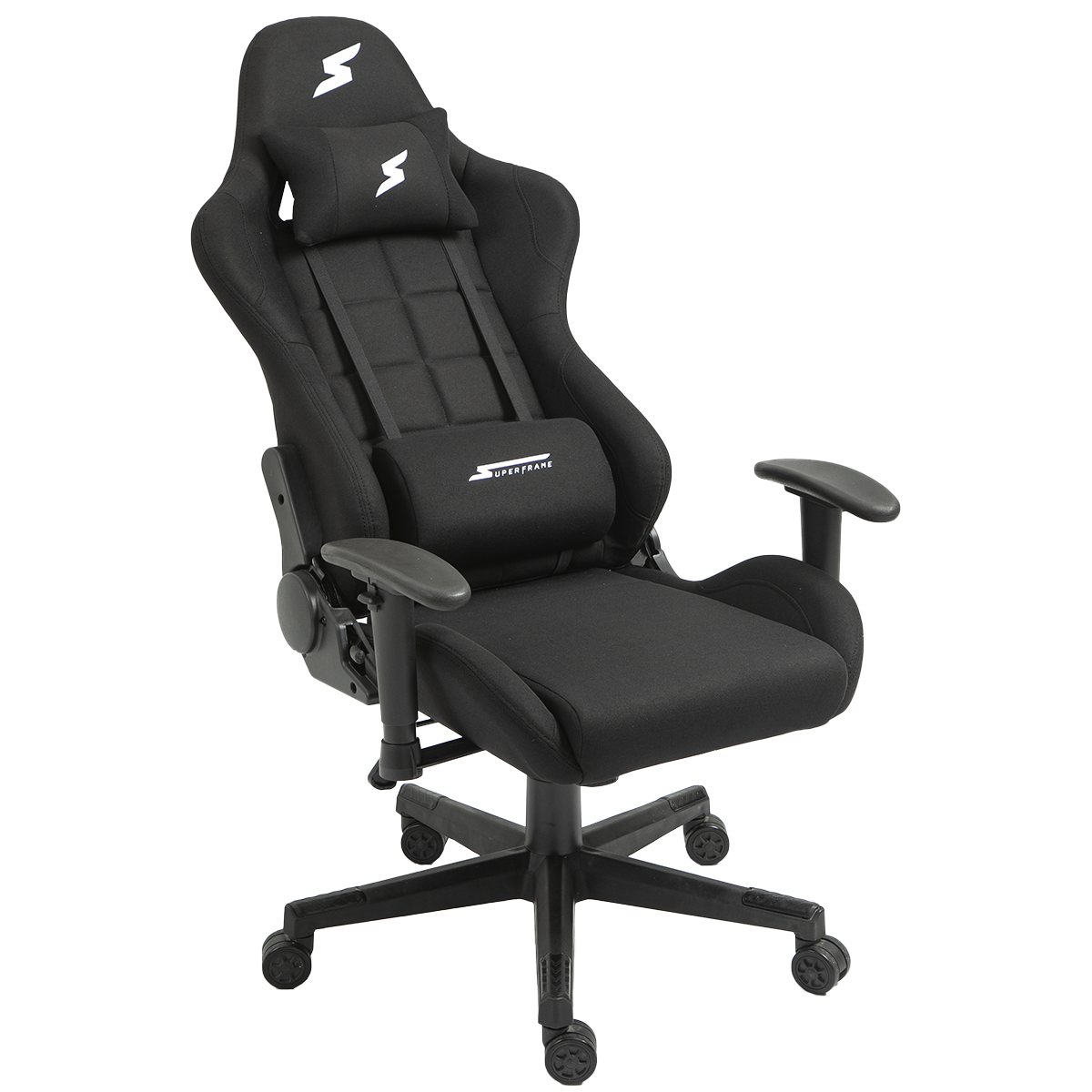 Cadeira Gamer SuperFrame Speed, Reclinável, Tecido, Preto