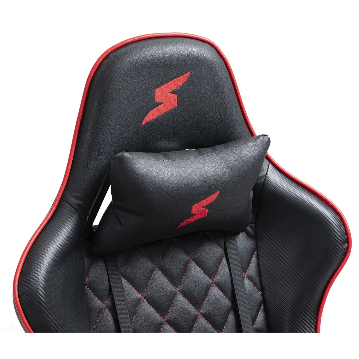 Cadeira Gamer SuperFrame Warrior, Reclinável, Suporta até 145KG, Preto e Vermelho